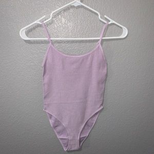 purple bodysuit with sparkles 💜